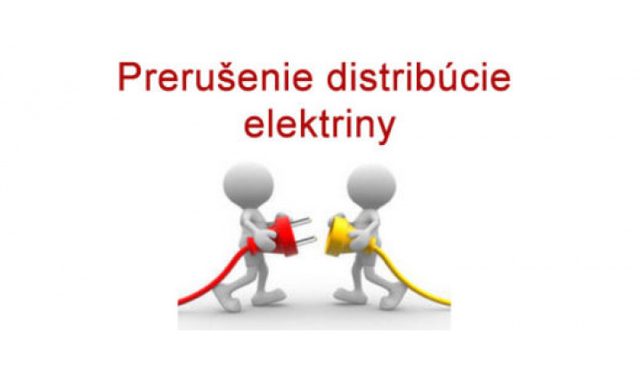 Oznámenie o preušení distribúcie elektrickej energie
